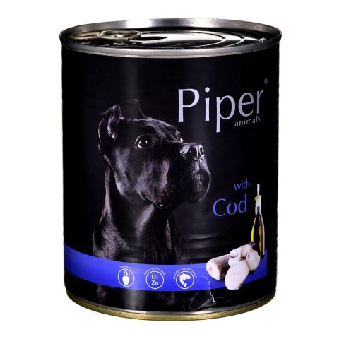 DOLINA NOTECI Piper Animals z dorszem - mokra karma dla psa - 800g