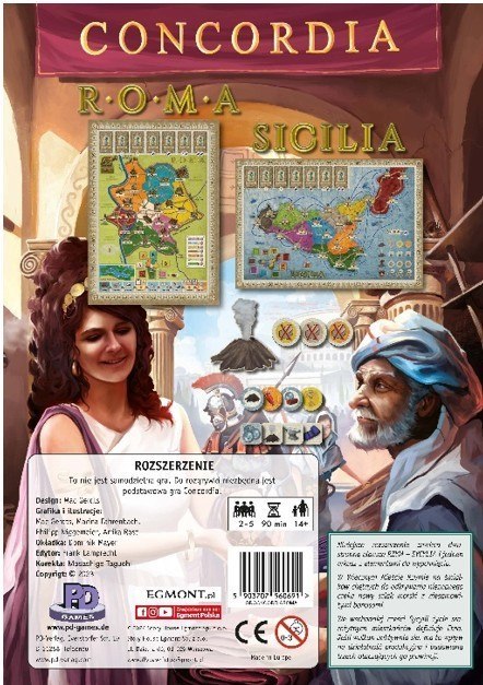 Dodatek Roma/Sicilia do gry Concordia Egmont