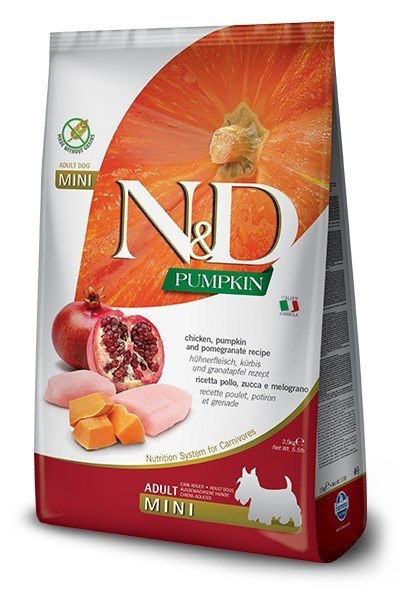 Farmina N&D Pumpkin sucha karma dla psów dorosłych małych ras z kurczakiem 7kg (WYPRZEDAŻ)