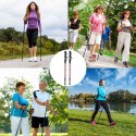 Kijki kije trekkingowe do nordic walking składane 2 sztuki czerwone