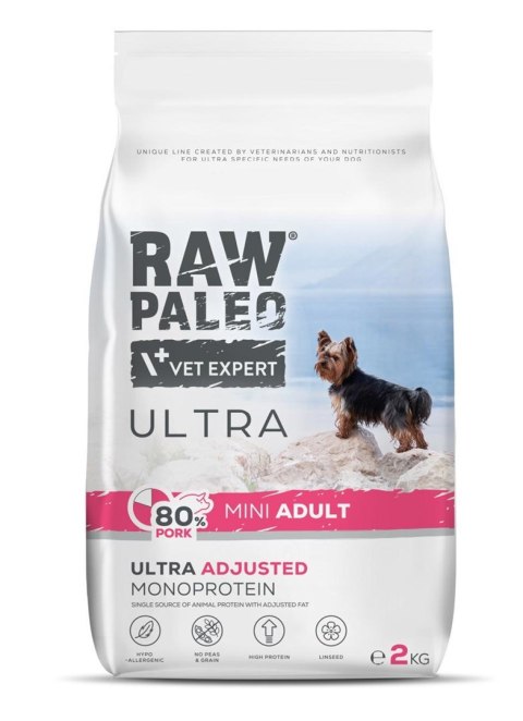 Raw Paleo Ultra Pork Mini Adult 2kg (WYPRZEDAŻ)