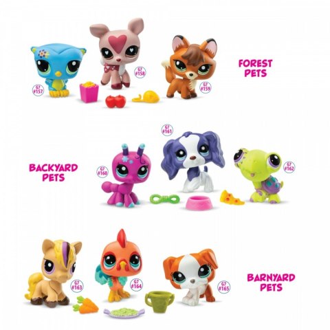 Zestaw figurek Littlest Pet Shop G7 S3 Pet Trios Tuba 3-pak Tm Toys