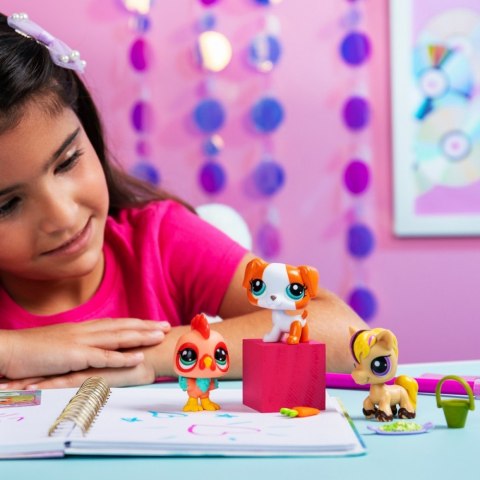 Zestaw figurek Littlest Pet Shop G7 S3 Pet Trios Tuba 3-pak Tm Toys