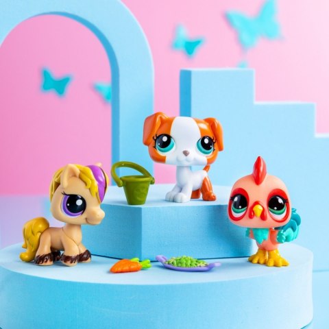 Zestaw figurek Littlest Pet Shop G7 S3 Pet Trios Tuba 3-pak Tm Toys