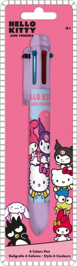 Długopis 6 kolorów Hello Kitty Kids Euroswan