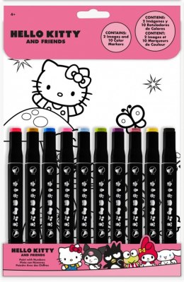 Kolorowanka Hello Kitty malowanie po numerach Kids Euroswan