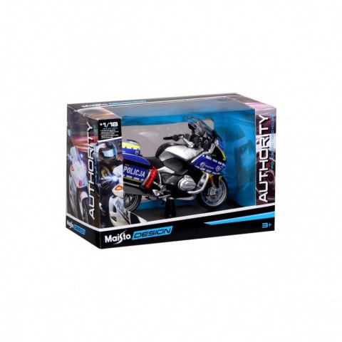 Model metalowy Motocykl Polska Policja 1/18 Maisto