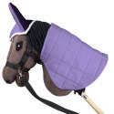Zestaw Skippi - Hobby Horse Gniady - Derka i nauszniki - wrzos i śliwka