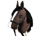 Zestaw Skippi - Hobby Horse Gniady - Derka szary i brąz - Kantar j-zielony