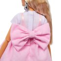 Lalka Barbie Deluxe Style 3 Różowa sukienka z dużą kokardą Mattel
