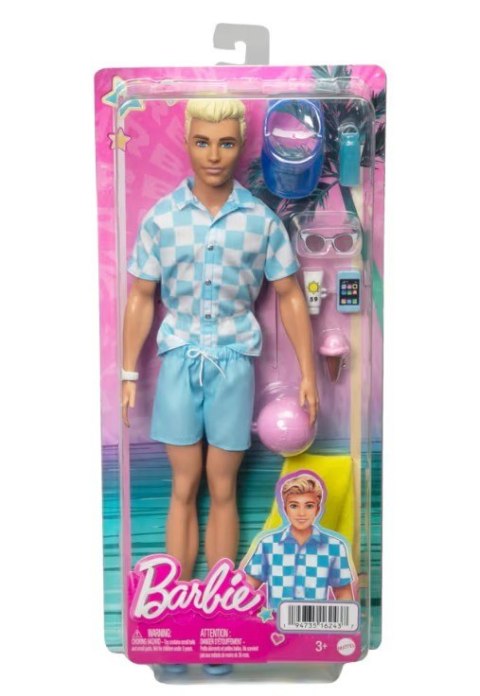 Lalka Barbie Ken na plaży Mattel