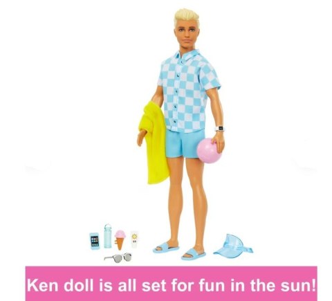 Lalka Barbie Ken na plaży Mattel