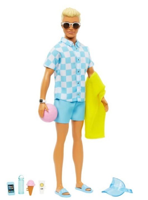 Lalka Barbie Ken na plaży Mattel
