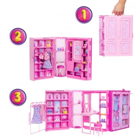 Lalka Barbie Zestaw Szafa marzeń 3.0 Mattel
