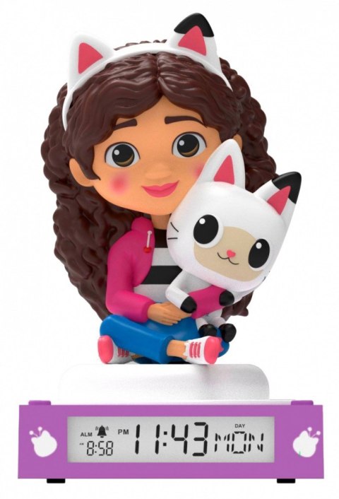 Lampka 3D z budzikiem Koci Domek Gabi Kids Euroswan