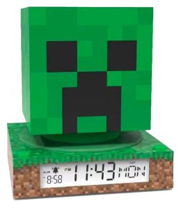 Lampka 3D z budzikiem Minecraft Kids Euroswan