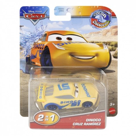 Pojazd Cars zmieniający kolor, Dinoco Mattel