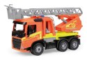 Pojazd Straż pożarna Worxx z drabiną Volvo FMX w pudełku Lena