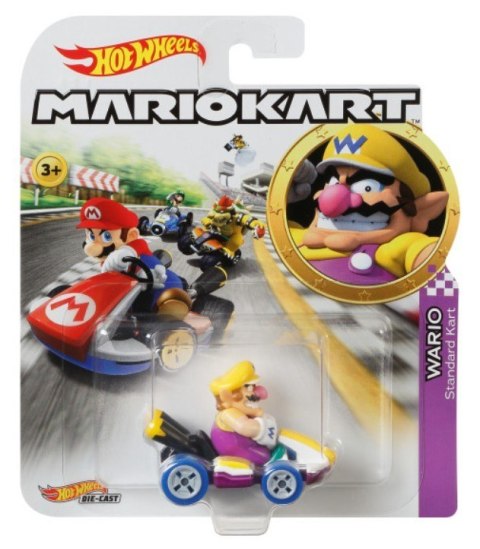 Pojazd z figurką Mario Kart GBG32 Hot Wheels