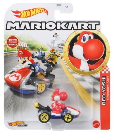 Pojazd z figurką Mario Kart GPD90 Hot Wheels