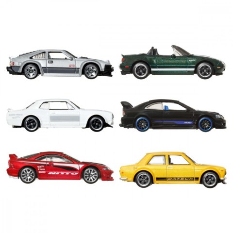 Samochody Streets of Japan 1:64 6-pak Hot Wheels