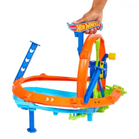Tor samochodowy Wyścigowa Turbo Pętla Zestaw Hot Wheels