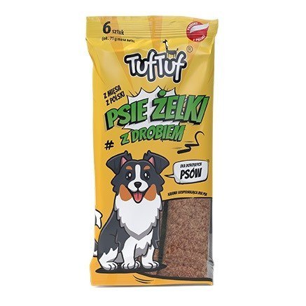 Tuf Tuf Psie żelki - paski drobiowe 6szt.