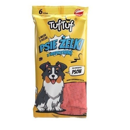 Tuf Tuf Psie żelki - paski wieprzowe 6szt.