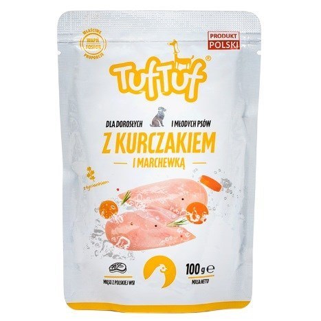 Tuf Tuf Saszetka mielonka z kurczakiem dla psa 100g