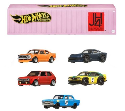 Zestaw 5 metalowych pojazdów Premium Car Japonia Hot Wheels