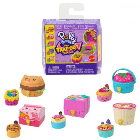 Zestaw figurek Polly Pocket Przekąska niespodzianka Mattel