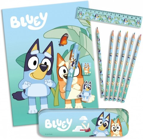 Zestaw piśmienniczy 12 elementów Bluey Kids Euroswan