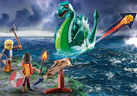 Zestaw z figurkami My Life 71830 Wiking z morskim potworem Playmobil