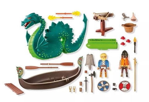 Zestaw z figurkami My Life 71830 Wiking z morskim potworem Playmobil