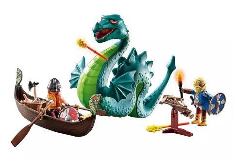 Zestaw z figurkami My Life 71830 Wiking z morskim potworem Playmobil