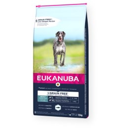EUKANUBA PIES DOROSŁY D.RASA BEZ ZBÓŻ RYBA OC. 12kg (WYPRZEDAŻ)