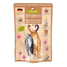 GranataPet DeliCatessen indyk i bażant karma mokra dla kota 85g