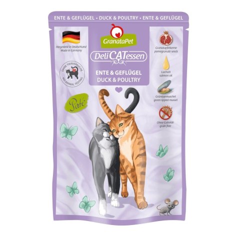 GranataPet DeliCatessen kaczka i drób karma mokra dla kota 85g