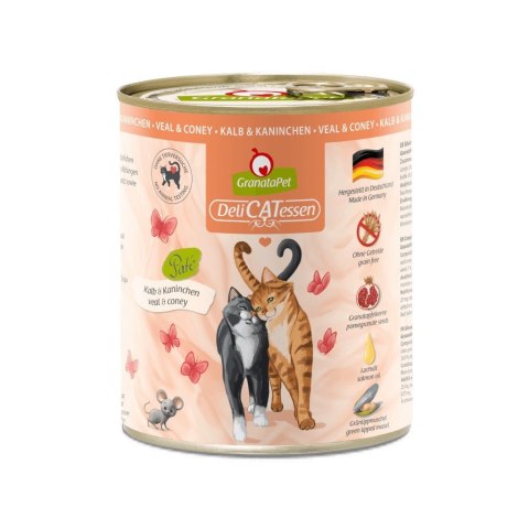 GranataPet DeliCatessen łosoś i indyk mokra karma dla kota 800g