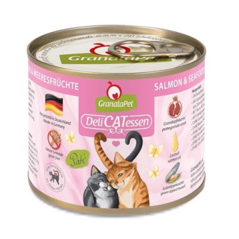 GranataPet DeliCatessen łosoś i owoce morza karma mokra dla kota 200g
