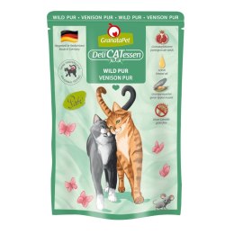 GranataPet DeliCatessen mokra karma z dziczyzną, saszetki dla kota 85g