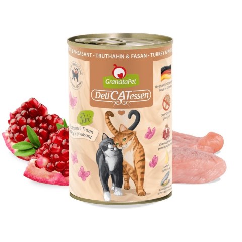 Granatapet DeliCatessen Indyk i bażant mokra karma dla kota 400g