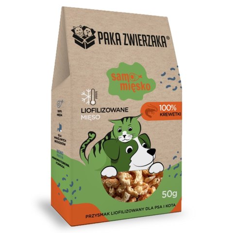 Paka Zwierzaka Samo Mięsko krewetki przysmak 50g