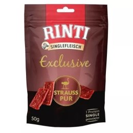 Rinti Singlefleisch Exclusive przysmak struś 50g
