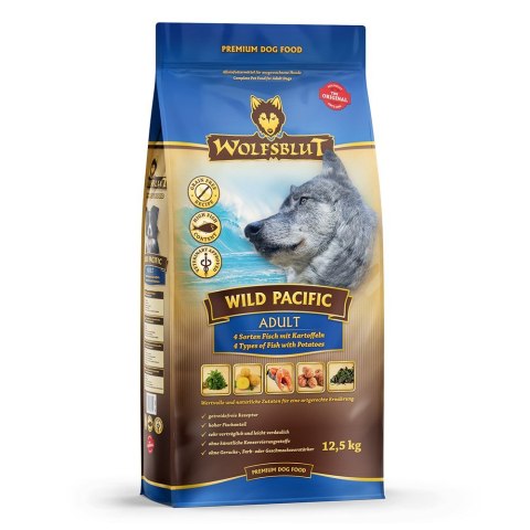 WOLFSBLUT Wild Pacific Adult fish/potatos 12,5kg