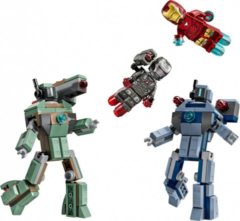 Klocki Super Heroes 76320 Iron Man i War Machine kontra drony Hammera LEGO