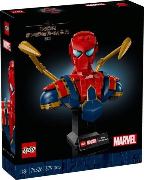 Klocki Super Heroes 76326 Popiersie Iron Spider-Mana LEGO