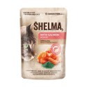 SHELMA saszetka z łososiem i spiruliną dla kota 85g