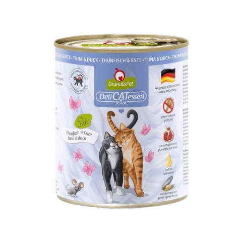 GranataPet DeliCatessen tuńczyk i kaczka karma mokra dla kota 800g