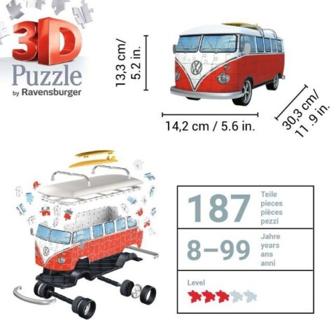 Puzzle 3D Samochód Volkswagen T1 Ravensburger Polska